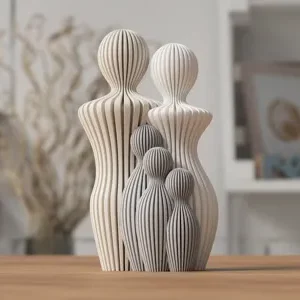 Sculpture familiale personnalisable en impression 3D