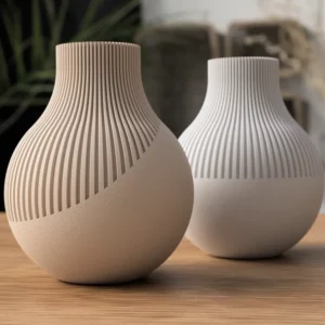Vase Neki Japandi moderne imprimé en 3D