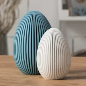 Œuf de Pâques design moderne en impression 3D