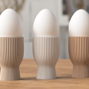 Coquetier design moderne imprimé en 3D en Suisse