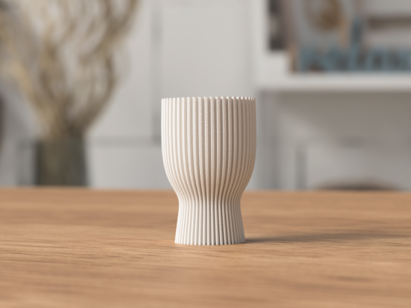 Coquetier design moderne imprimé en 3D en Suisse