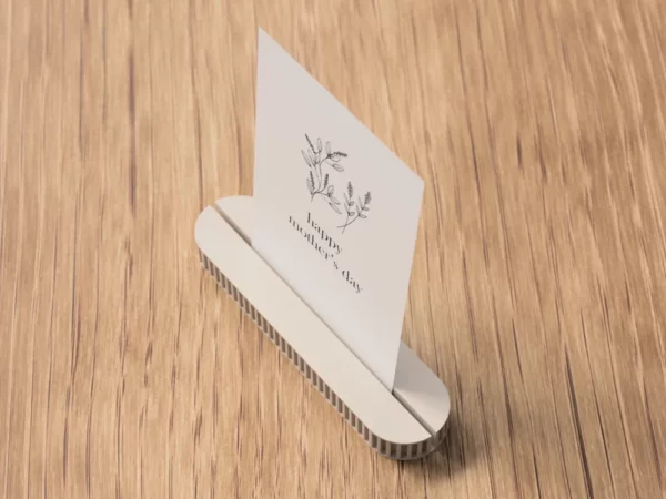 porte-carte fête des mères avec socle nervuré